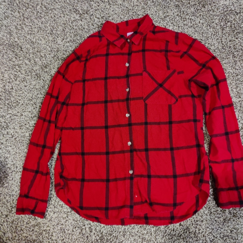 Bongo Red and Black Flannel shirt